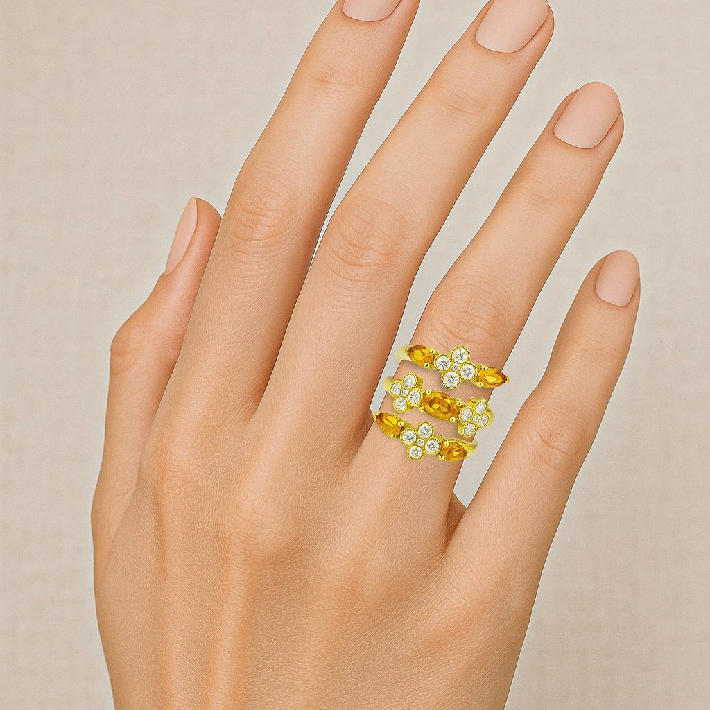 Bague Margaux - Citrines