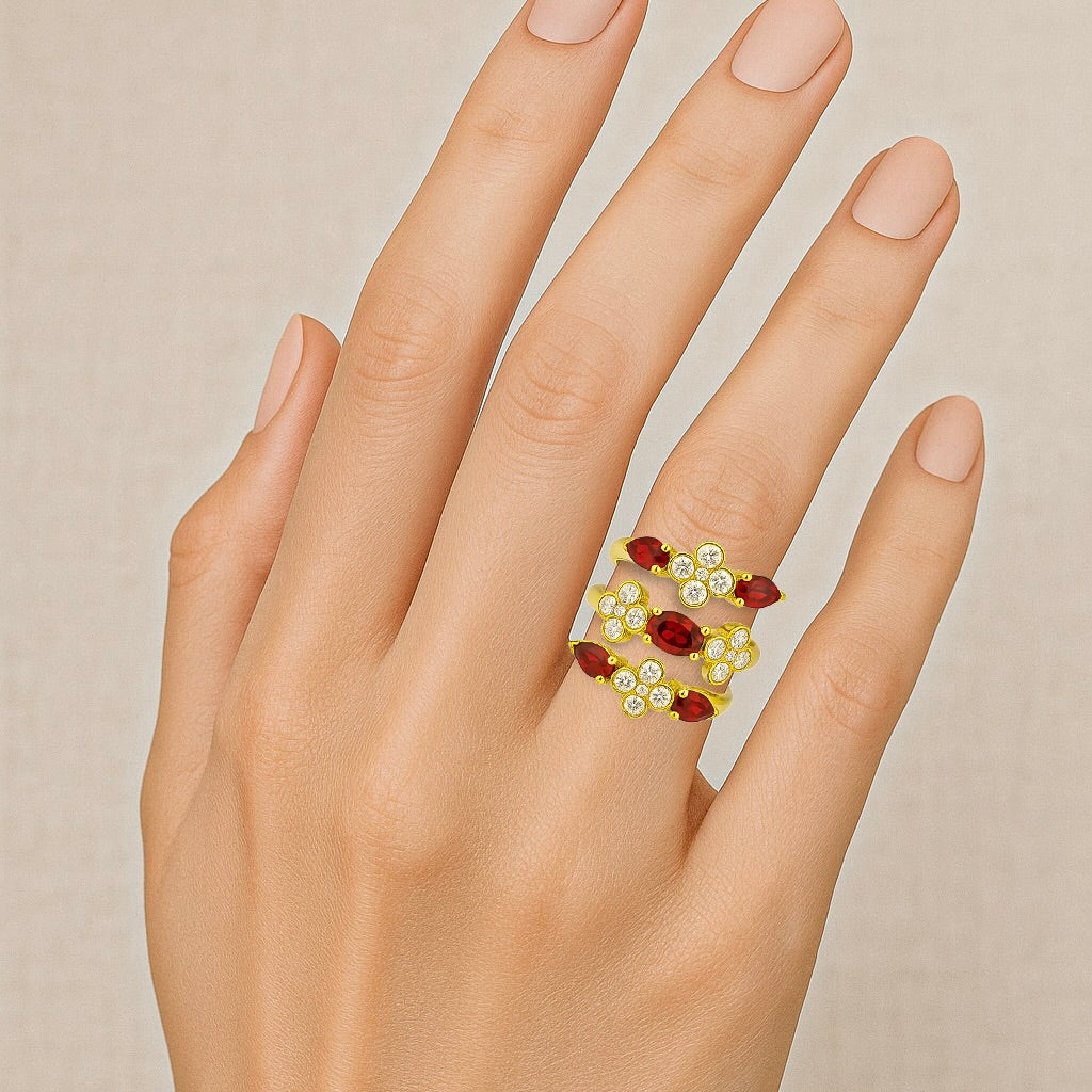 Margaux Ring - Garnets