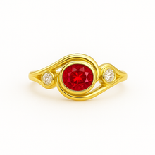 Charger l'image dans la galerie, Bague Marine - Rubis