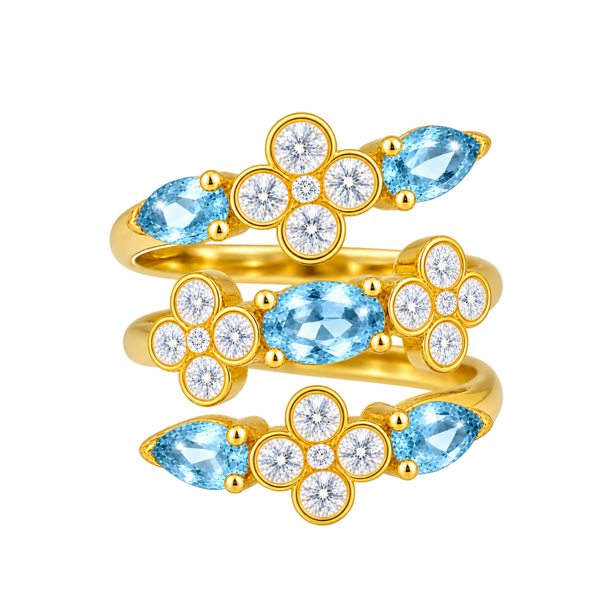 Bague Margaux - Aigues-Marines