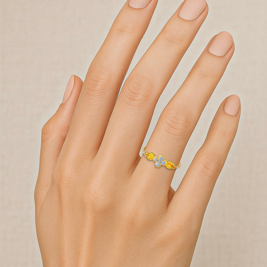Charlotte Ring - Citrines
