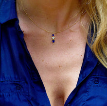 Charger l'image dans la galerie, Collier Alexandra - Saphirs bleus