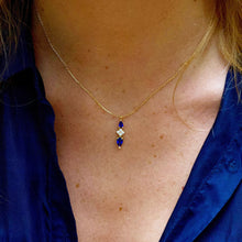Charger l'image dans la galerie, Collier Alexandra - Saphirs bleus