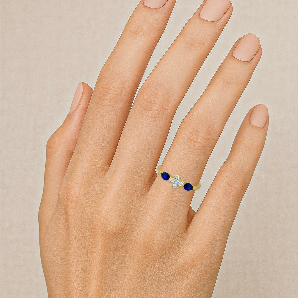 Pauline Ring - Blue Sapphires