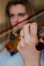 Charger l'image dans la galerie, Bague Elisabeth - Topaze et Saphirs