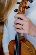 Charger l'image dans la galerie, Bague Elisabeth - Tourmaline et Améthystes