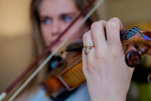 Charger l'image dans la galerie, Bague Elisabeth - Topaze et Saphirs