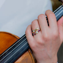 Charger l'image dans la galerie, Bague Elisabeth - Topaze et Saphirs