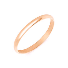 Charger l'image dans la galerie, Alliance Gentleman Demi-Jonc Or rose 2 mm