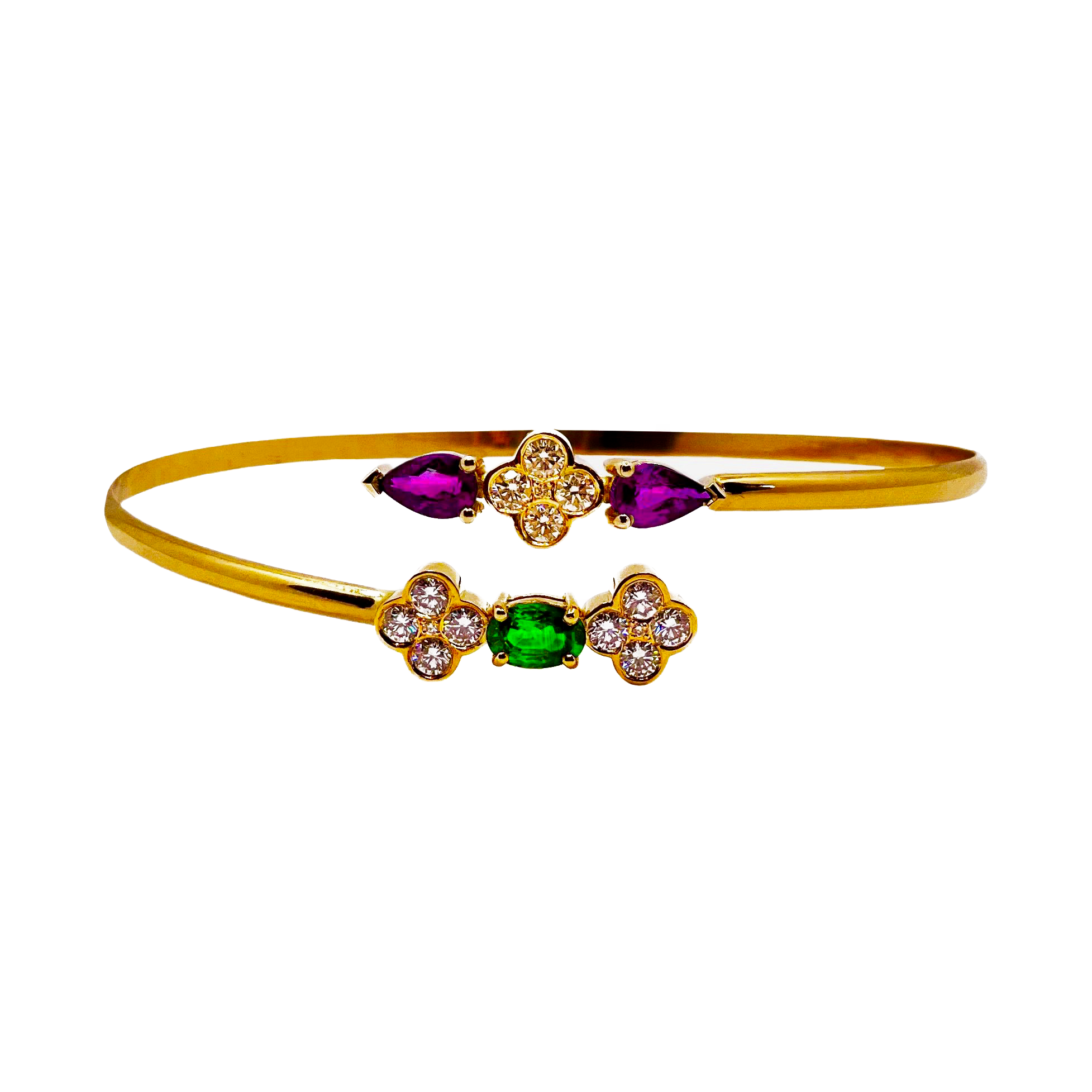Diane Bracelet - Tourmaline and Amethysts
