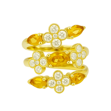Charger l&#39;image dans la galerie, Bague Margaux - Citrines
