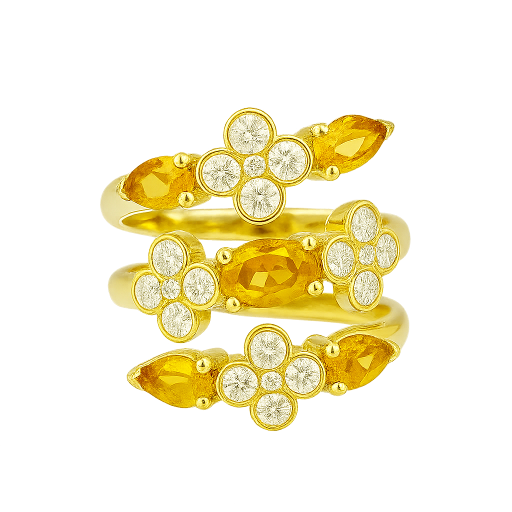 Bague Margaux - Citrines