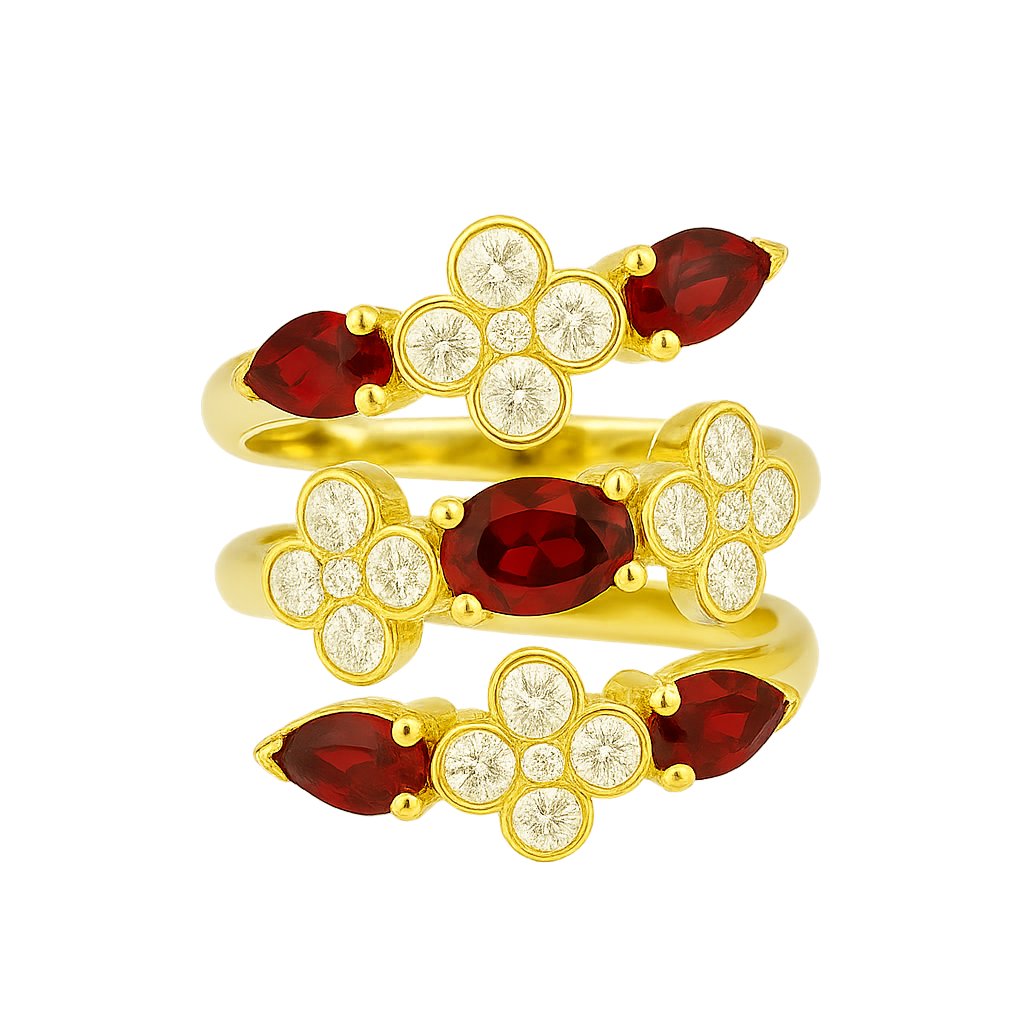 Bague Margaux - Grenats