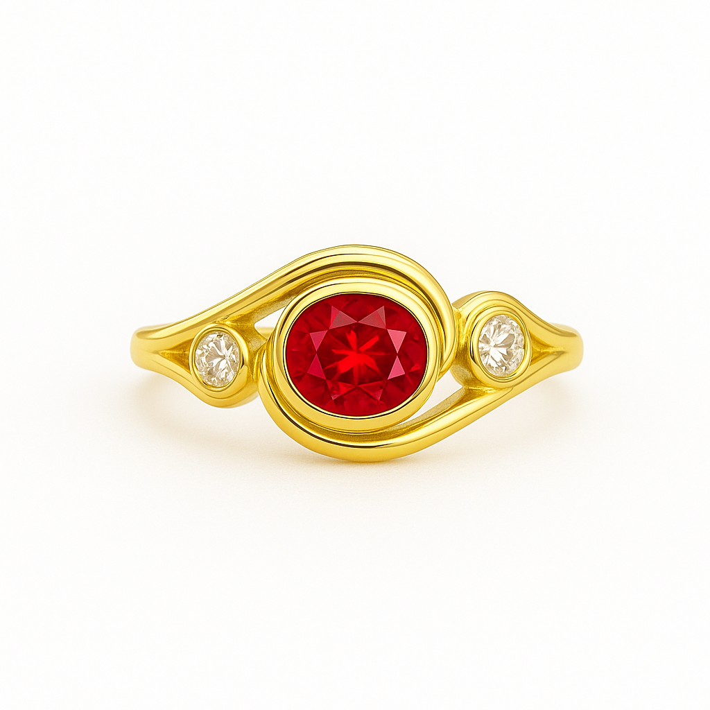Bague Marine - Rubis
