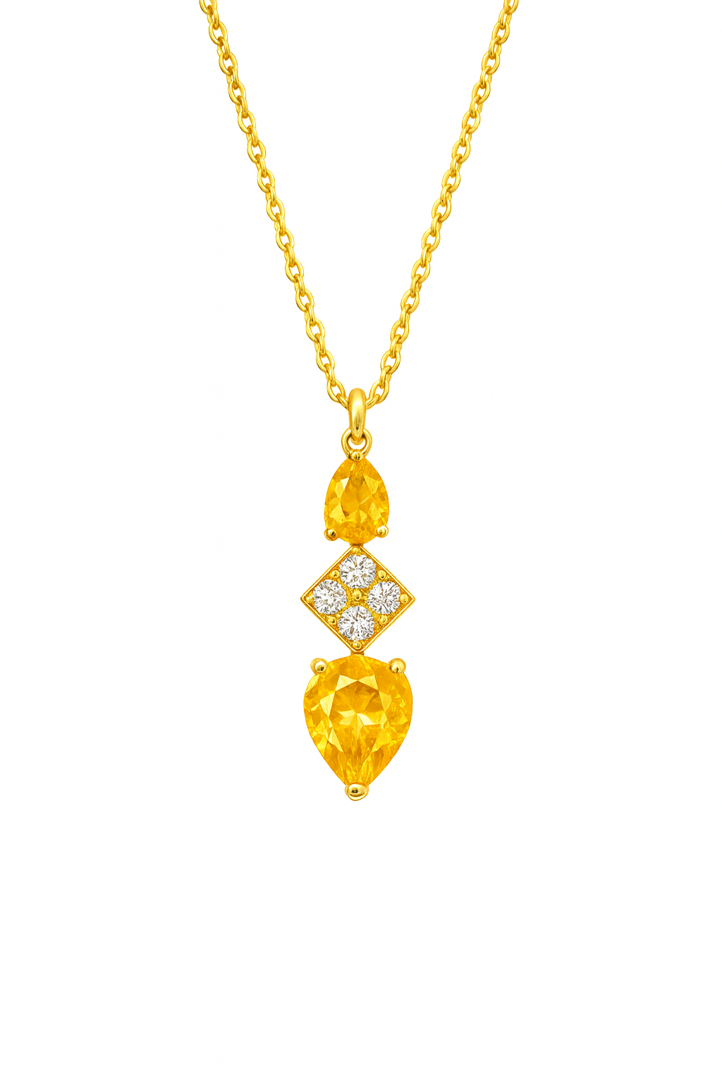 Collier Alexandra - Saphirs jaunes