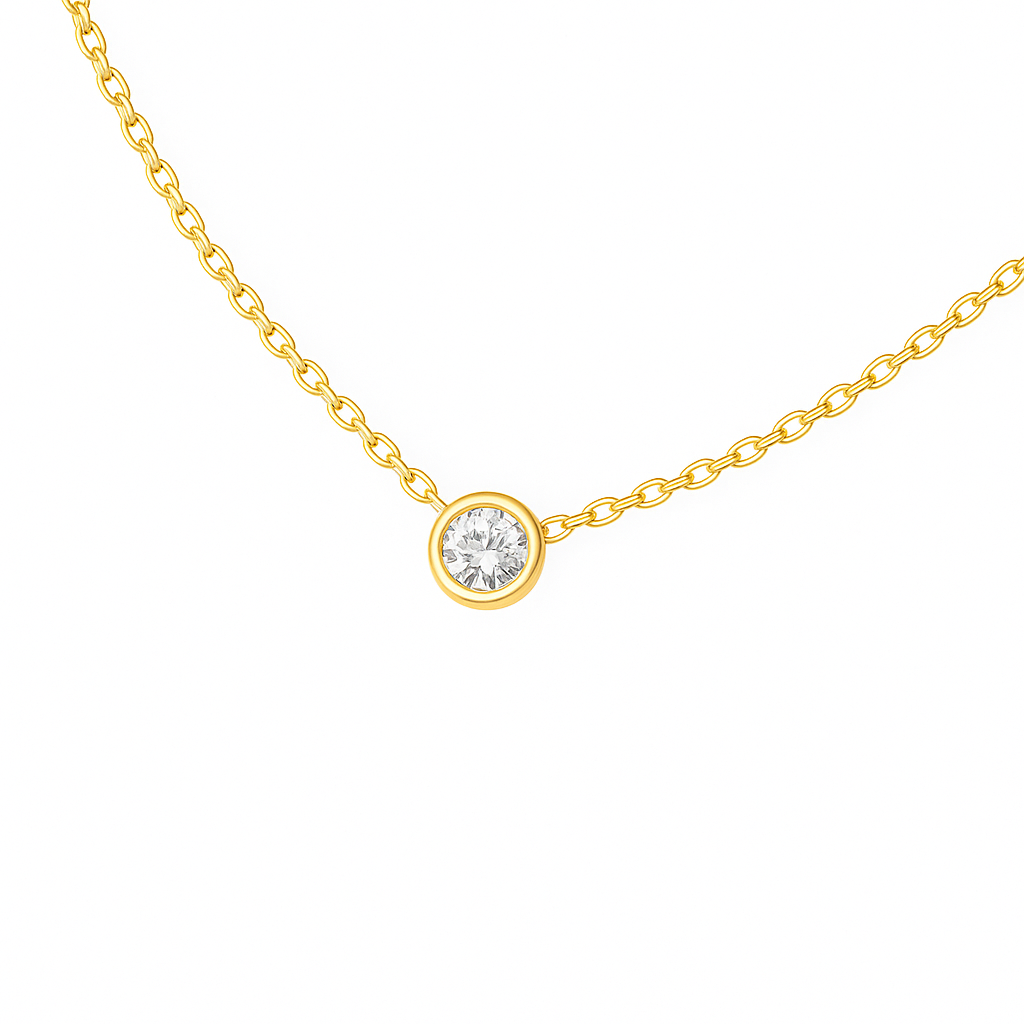 Daisy Necklace - 0.25 ct Diamond