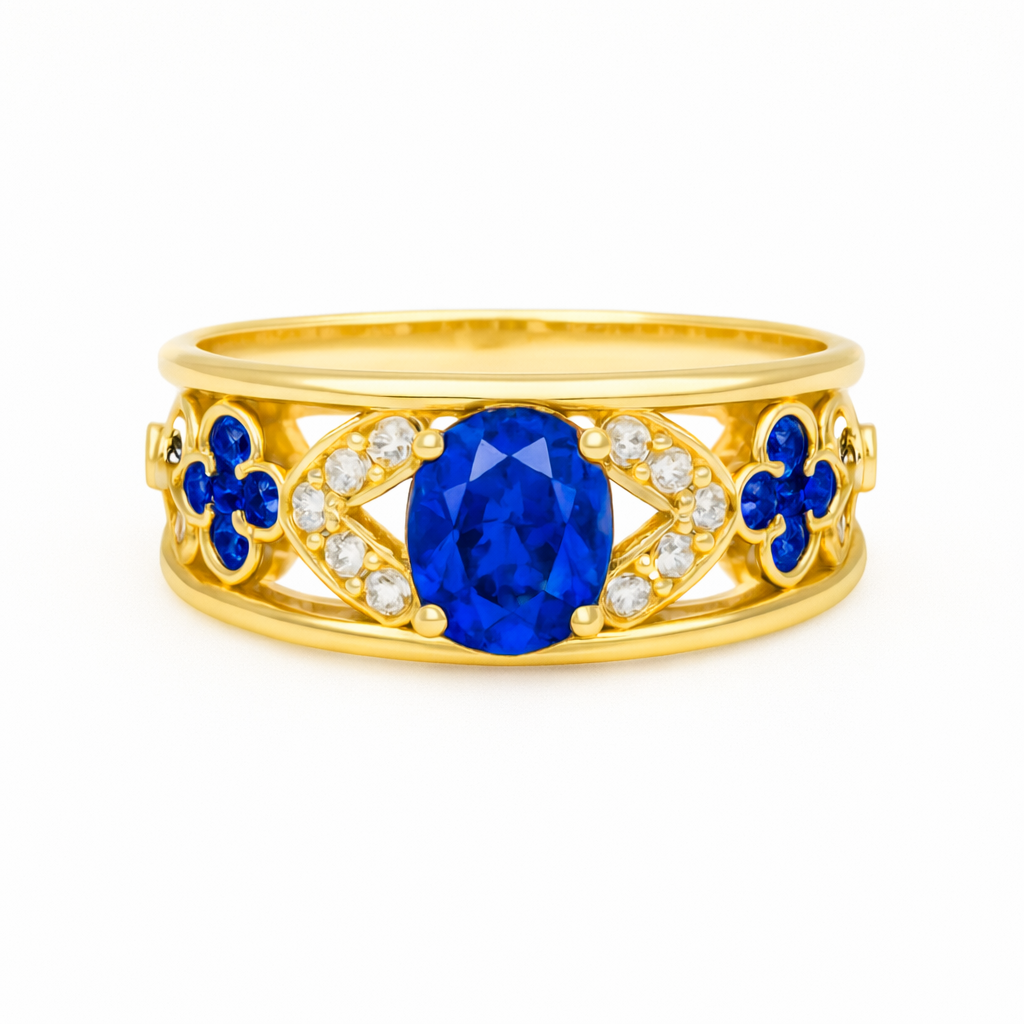 Anastasia Ring - Blue Sapphire