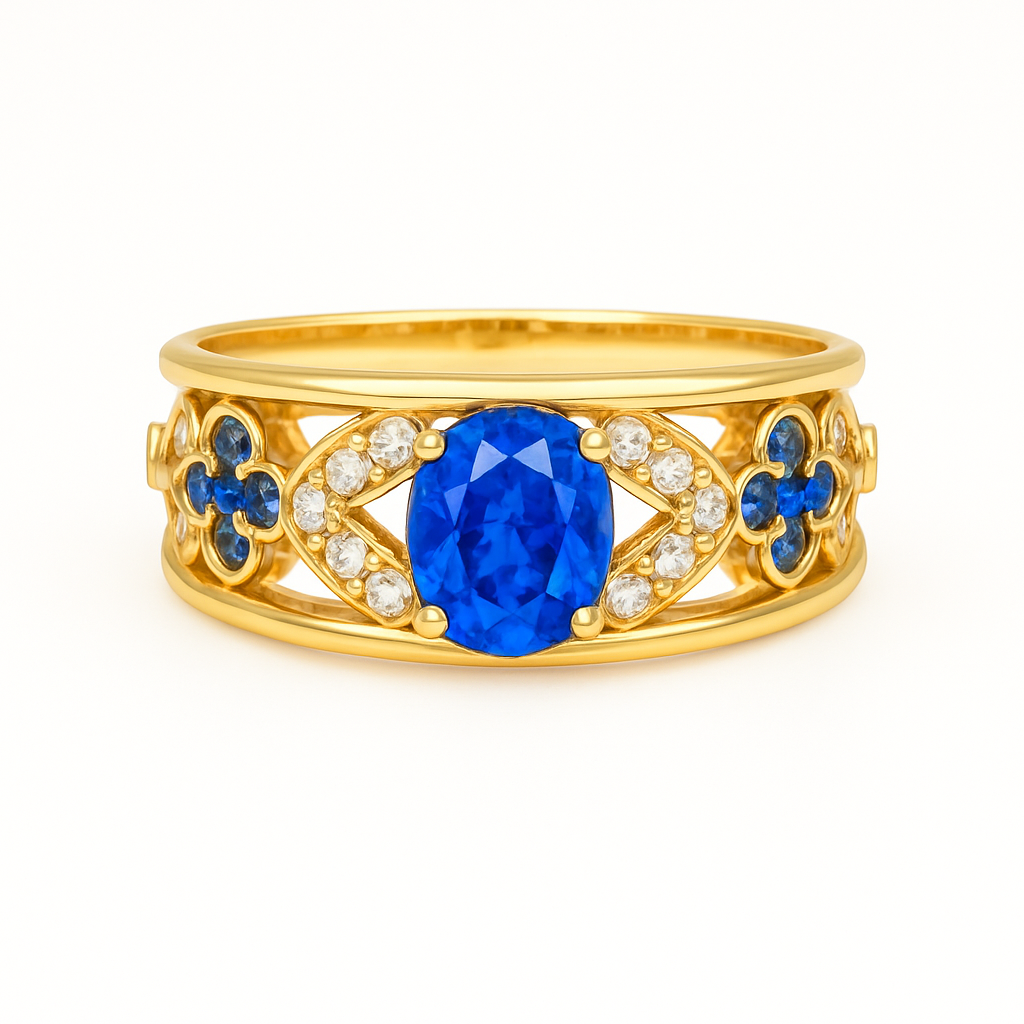 Bague Anastasia - Saphir bleu