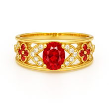 Charger l&#39;image dans la galerie, Bague Anastasia - Rubis
