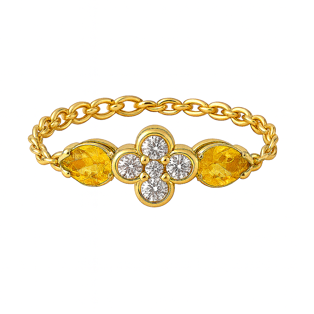 Bague Charlotte - Citrines