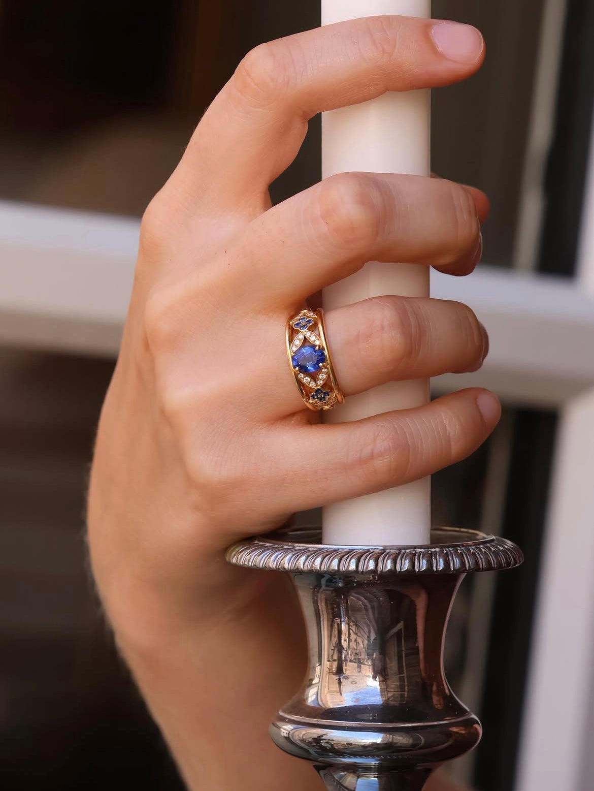 Bague Anastasia - Saphirs verts