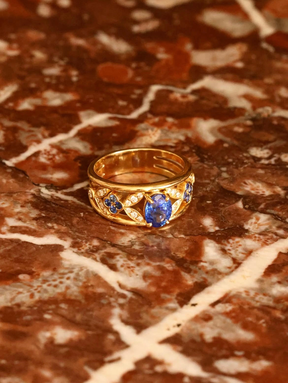 Bague Anastasia - Saphirs verts