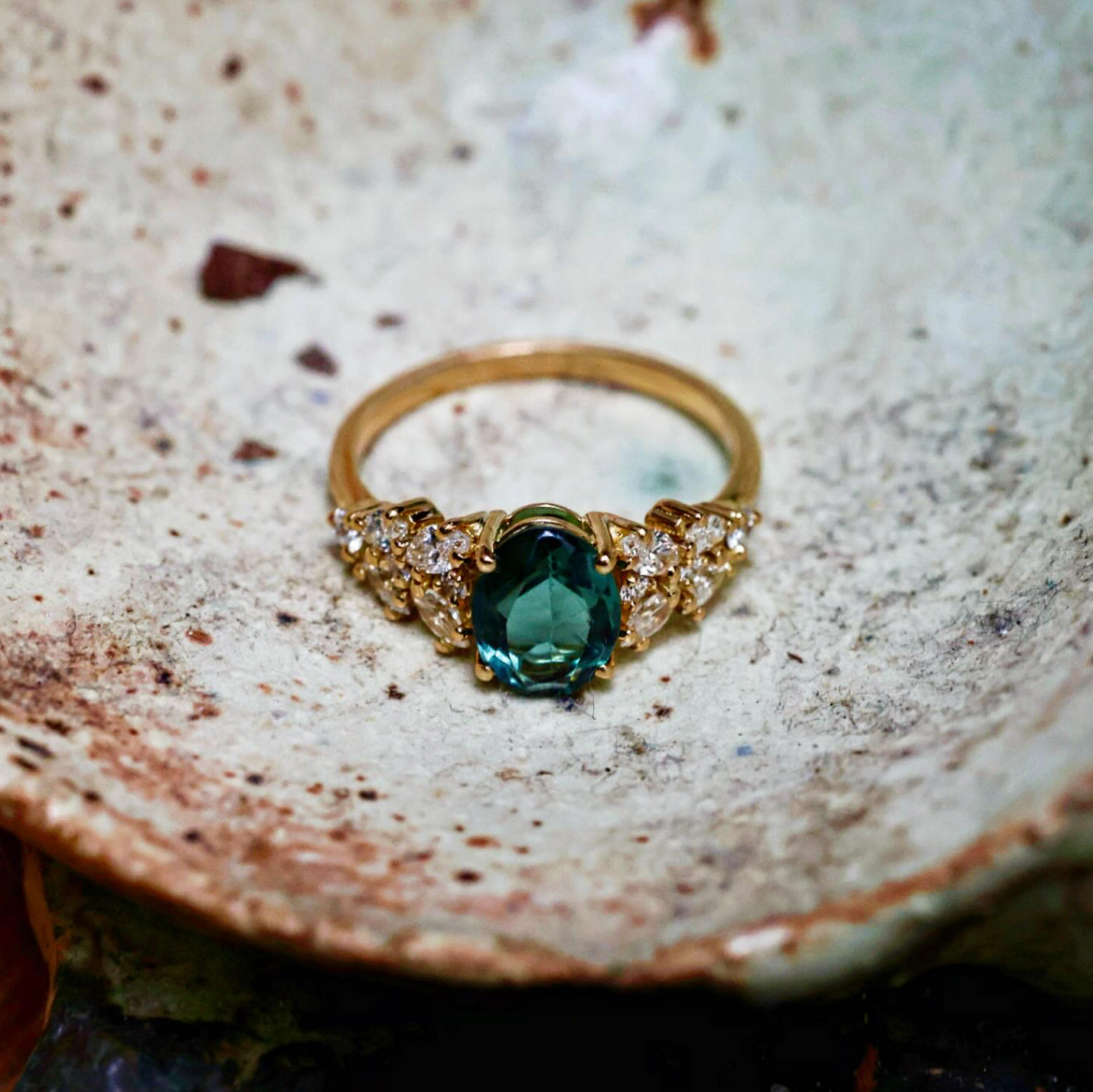 Bague Ava - Saphir bleu