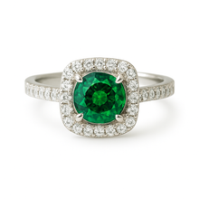 Charger l&#39;image dans la galerie, Bague Sofia - Saphir vert
