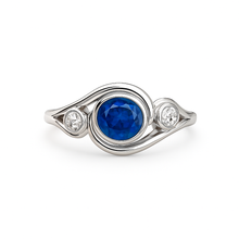 Charger l&#39;image dans la galerie, Bague Marine - Saphir bleu
