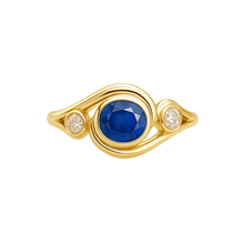 Charger l&#39;image dans la galerie, Bague Marine - Saphir bleu
