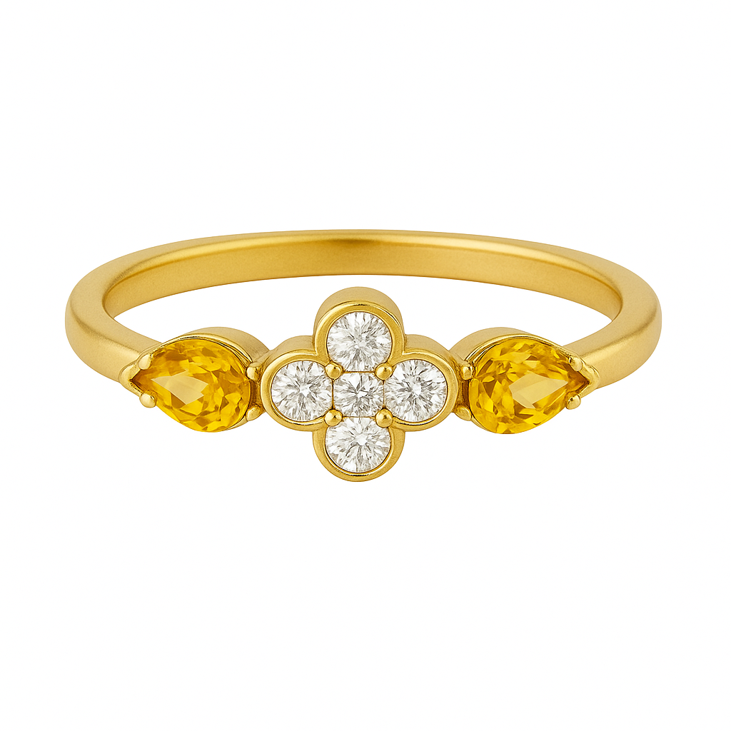 Bague Pauline - Citrines