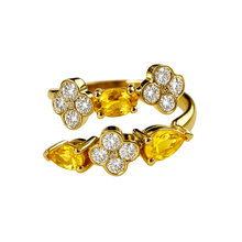 Charger l&#39;image dans la galerie, Bague Elisabeth - Citrines
