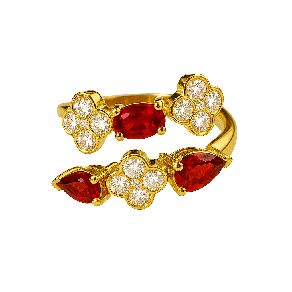 Bague Elisabeth - Grenats