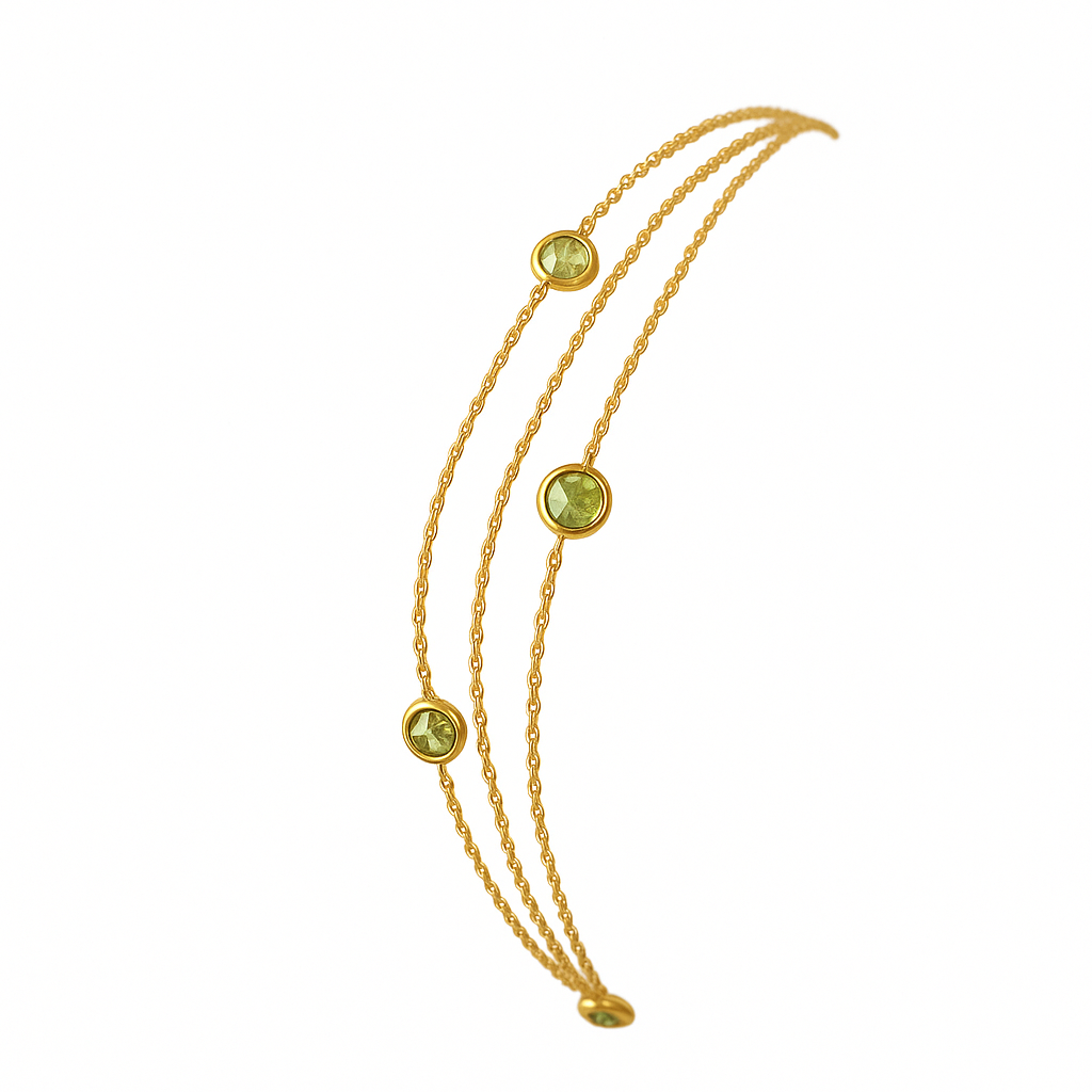 Bracelet Mathilde - Péridots