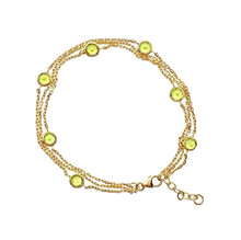 Charger l&#39;image dans la galerie, Bracelet Mathilde - Péridots
