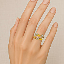 Charger l&#39;image dans la galerie, Bague Elisabeth - Citrines
