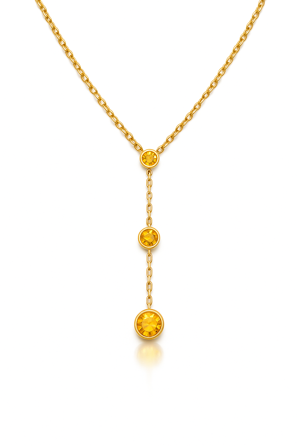 Collier Claire - Citrines
