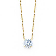 Charger l&#39;image dans la galerie, Collier solitaire diamant - 0,5 ct
