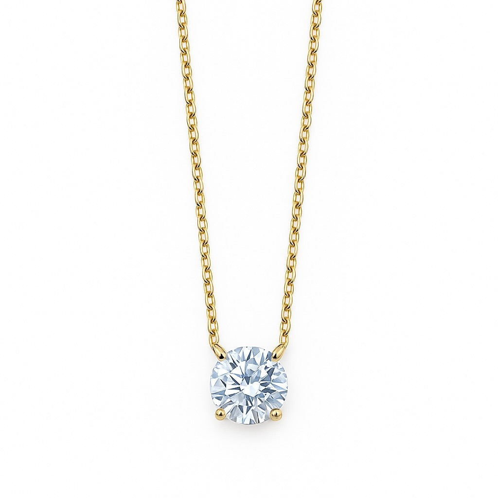 Collier solitaire diamant - 0,5 ct