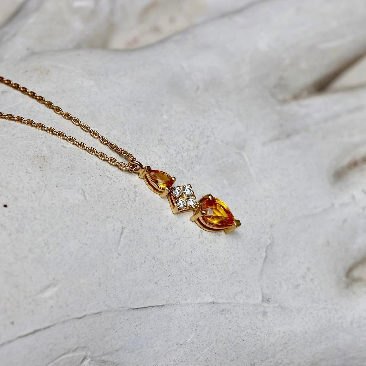 Alexandra Necklace - Yellow Sapphires