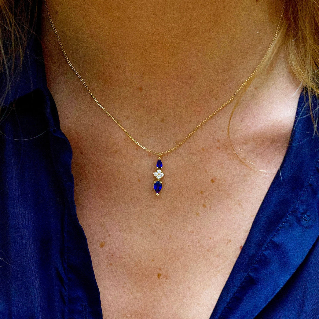 Alexandra Necklace - Blue Sapphires