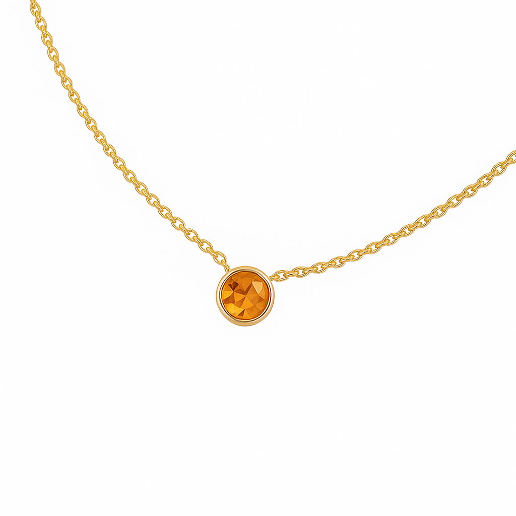 Daisy Necklace - Citrine